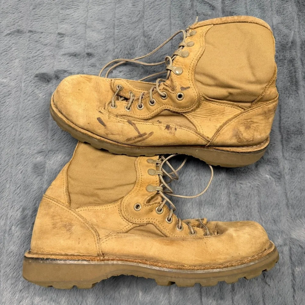Danner MEB Hot 53110 Mens 11 R USMC Military Combat Boots Tan Leather Vibram USA